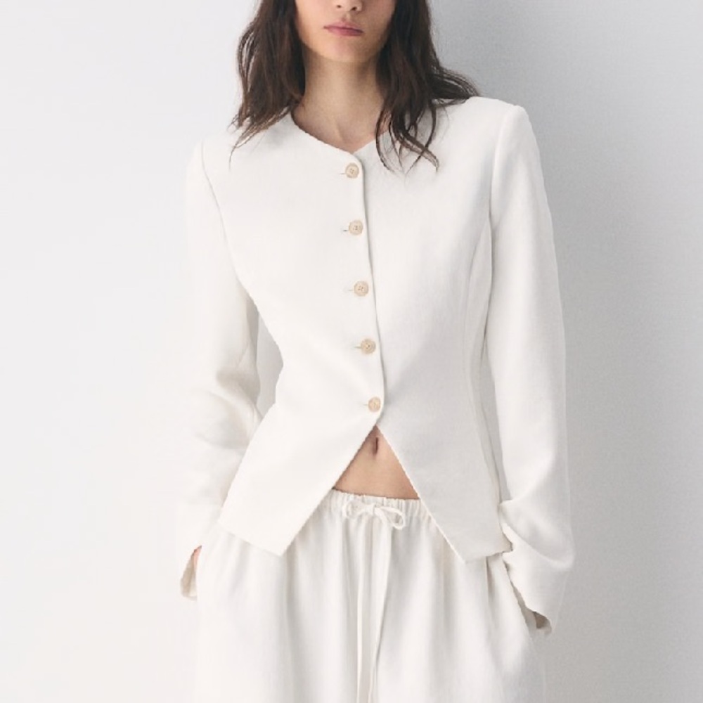 Aritzia regal blazer light birch